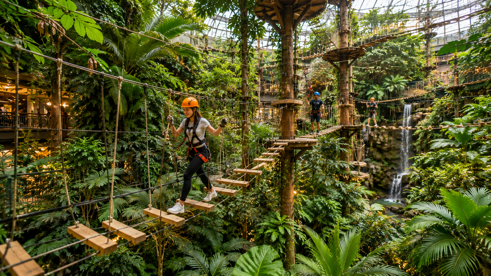 Treetop Adventure rope course at 1 Utama