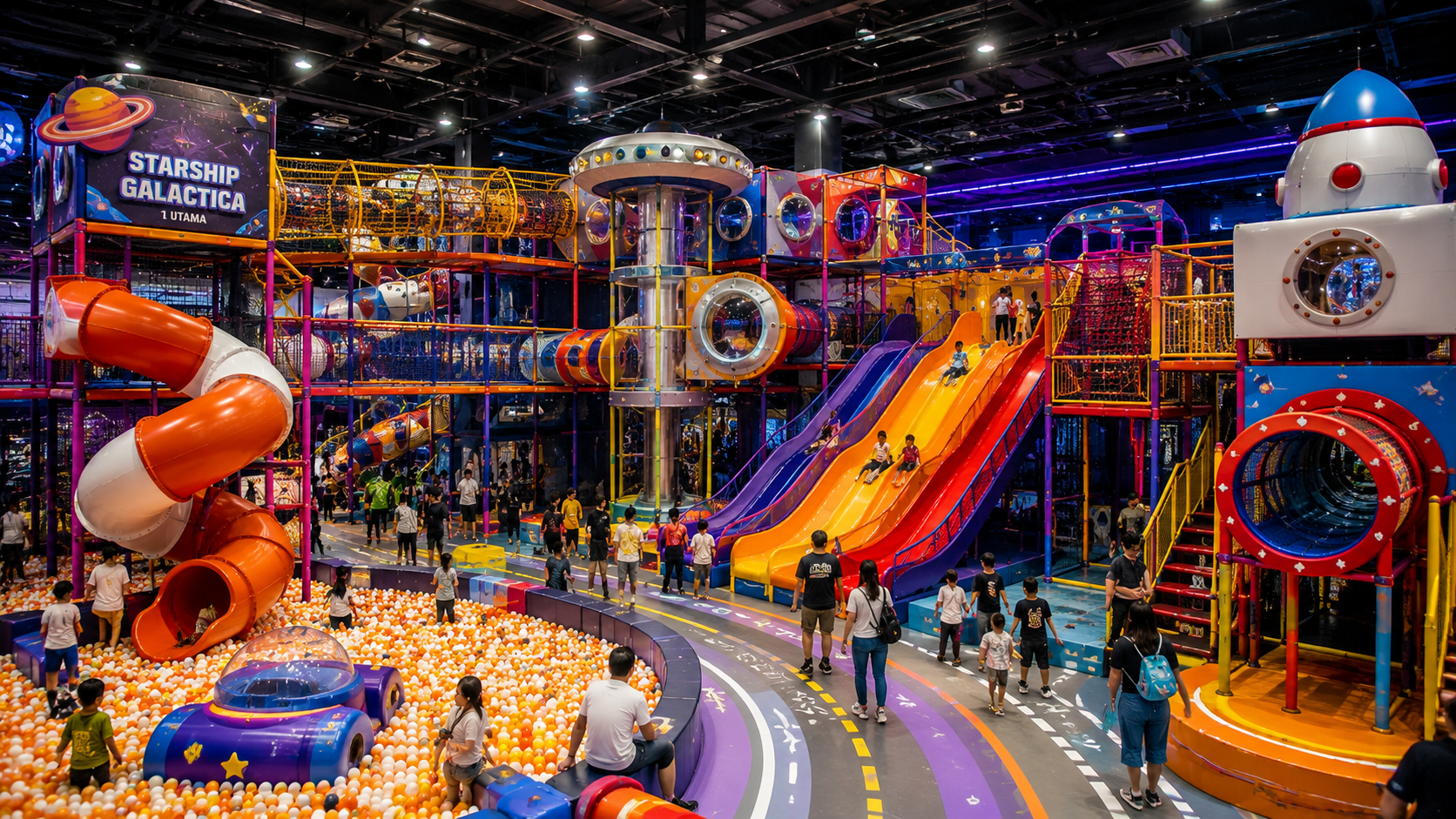 Starship Galactica indoor playground at 1 Utama