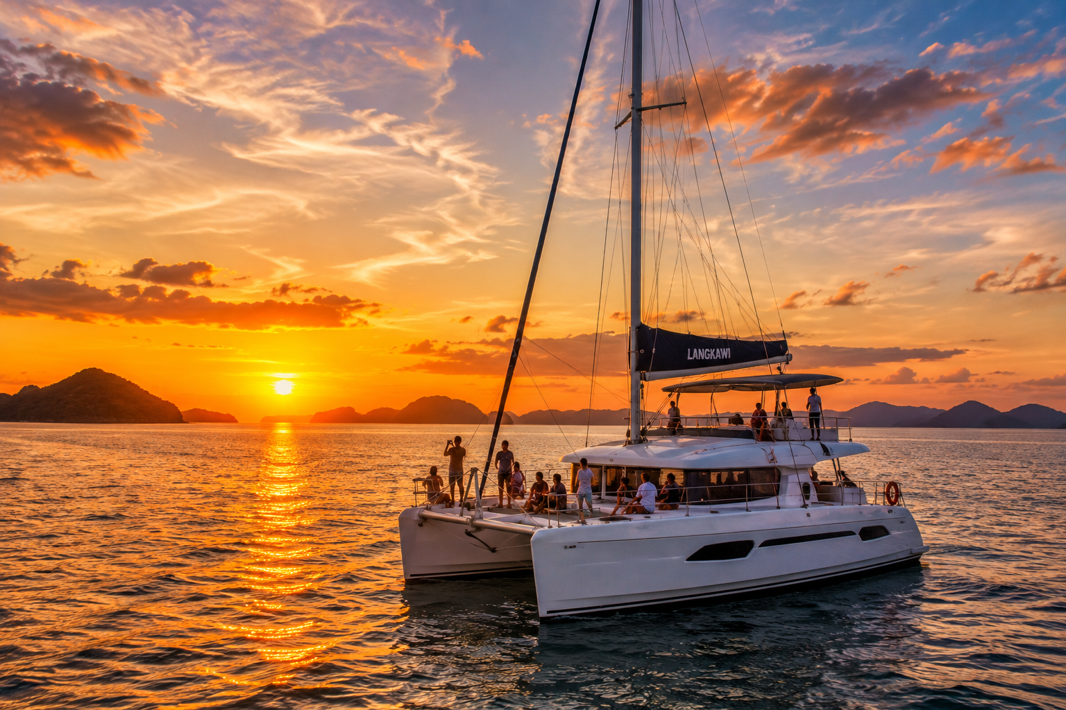 Catamaran sunset cruise in Langkawi
